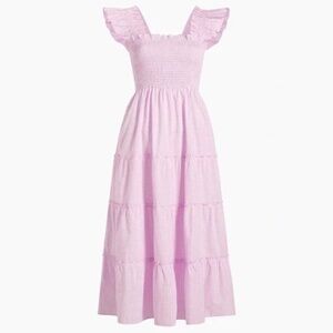 NWT Hill House Home Bubblegum Gingham Ellie Nap Dress